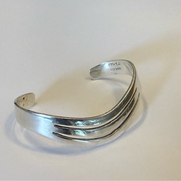 VTG Taxco Mexico Sterling Silver Open Cuff Bracelet - Picture 4 of 6